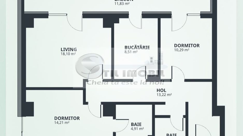 BLOC NOU!Apartament cu 3 camere, 2 bai, D, 84mp-TATARASI - Poză 7