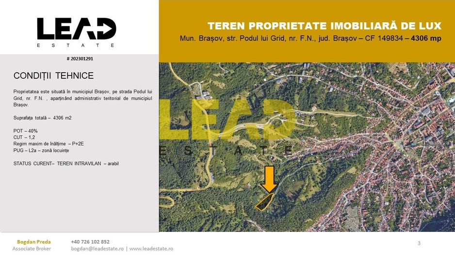 OPORTUNITATE TEREN DEZVOLTARE REȘEDINȚĂ IMOBILIARA DE LUX - Poză 3