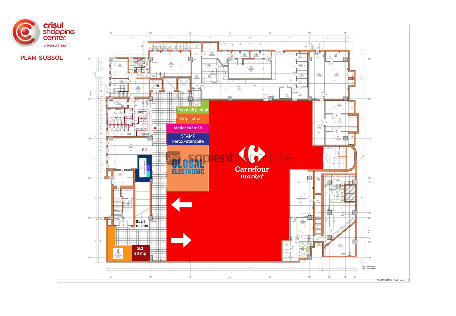 Sapient | Spatii comerciale in centrul comercial - Crisul Center - Poză 4