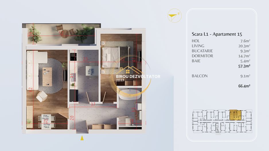 Finalizat Decomandat zona verde STB Metrou Teclu Pallady ikea titan - Poză 5