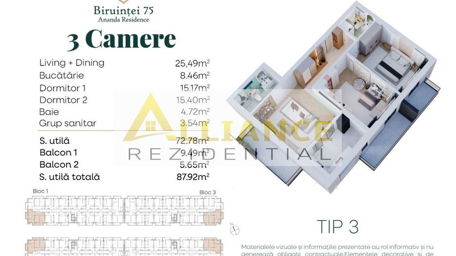 Popesti Metrou Berceni Apartament 4 Camere 113 mp - Poză 5
