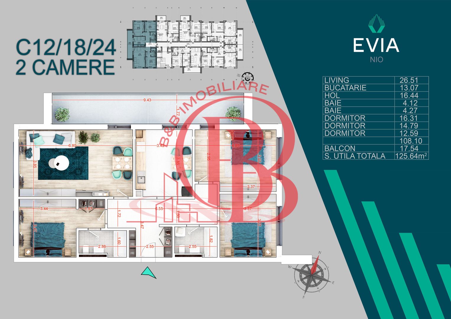 Apartament Premium 4 camere Mutare Rapida Smart Home - Schiță 1