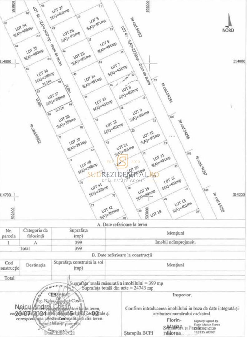 Teren intravilan 399 mp, zona excelenta in Comuna Bercenni, Ilfov - Poză 4