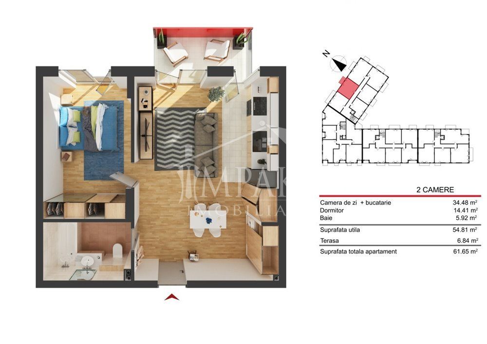 Apartament semidecomandat cu 2 camere in cartierul Marasti! - Poză 4