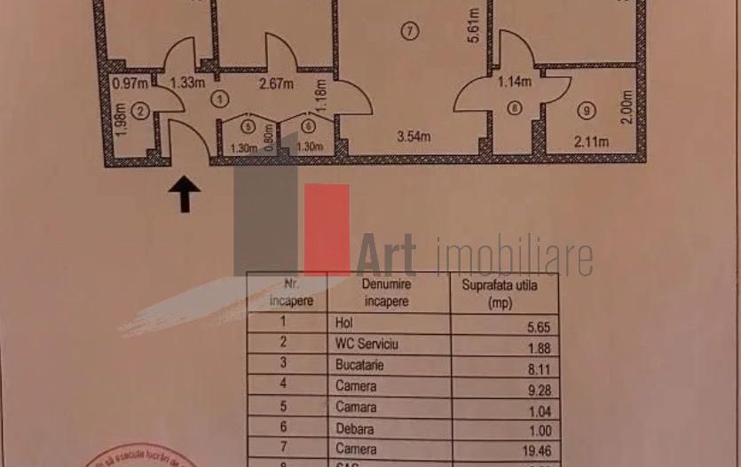 APARTAMENT DE 3 CAMERE BARCA - Poză 9