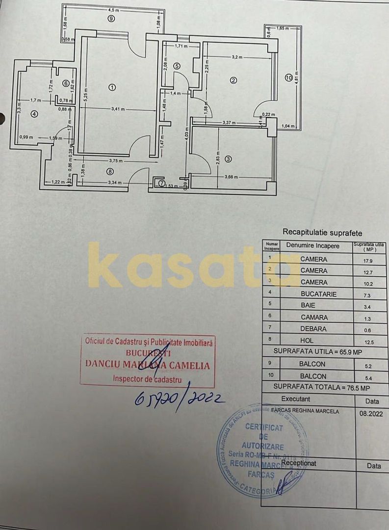 OPORTUNITATE  | APARTAMENT 3 CAMERE |  DOAMNA GHICA | PARC - Schiță 6