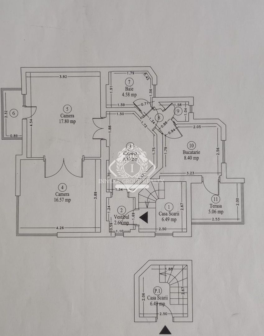Apartament 3 Camere in Vila I 62mp I Tineretului - Schiță 12