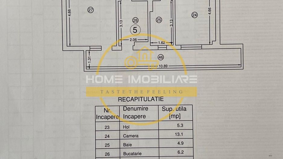 Apartament 2 Camere/Decomandat 60mp/Loc de Parcare/Bloc Nou/Kaufland Pacurari! - Poză 7