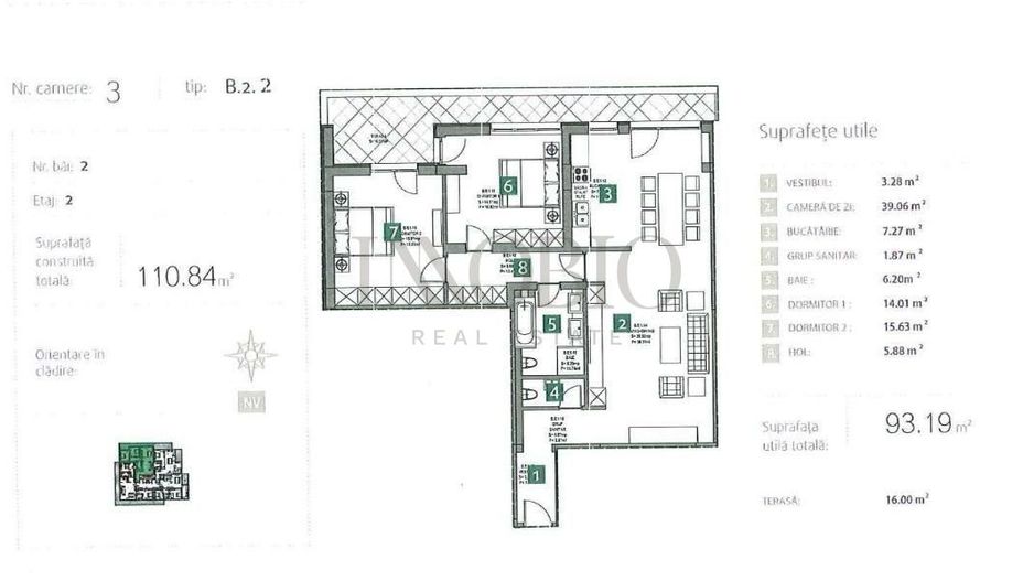 Apartament 3 camere - Băneasa Sisești - 0% comision - Poză 15