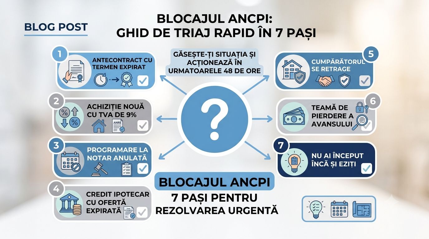 Blocajul ANCPI: găsește-ți situația mai jos și află exact ce ai de făcut în următoarele 48 de ore