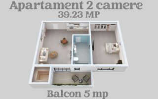 Apartament 2 camere  Lacul lui Binder, Sibiu - Poză 6