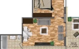 Apartament Nou Finisat 2 camere-balcon-mezanin-Zona Terra - Poză 1