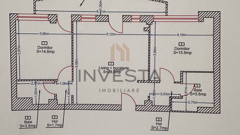 3 camere/Parcare individuală/21 Decembrie/Zona Hotel Hilton - Poză 10