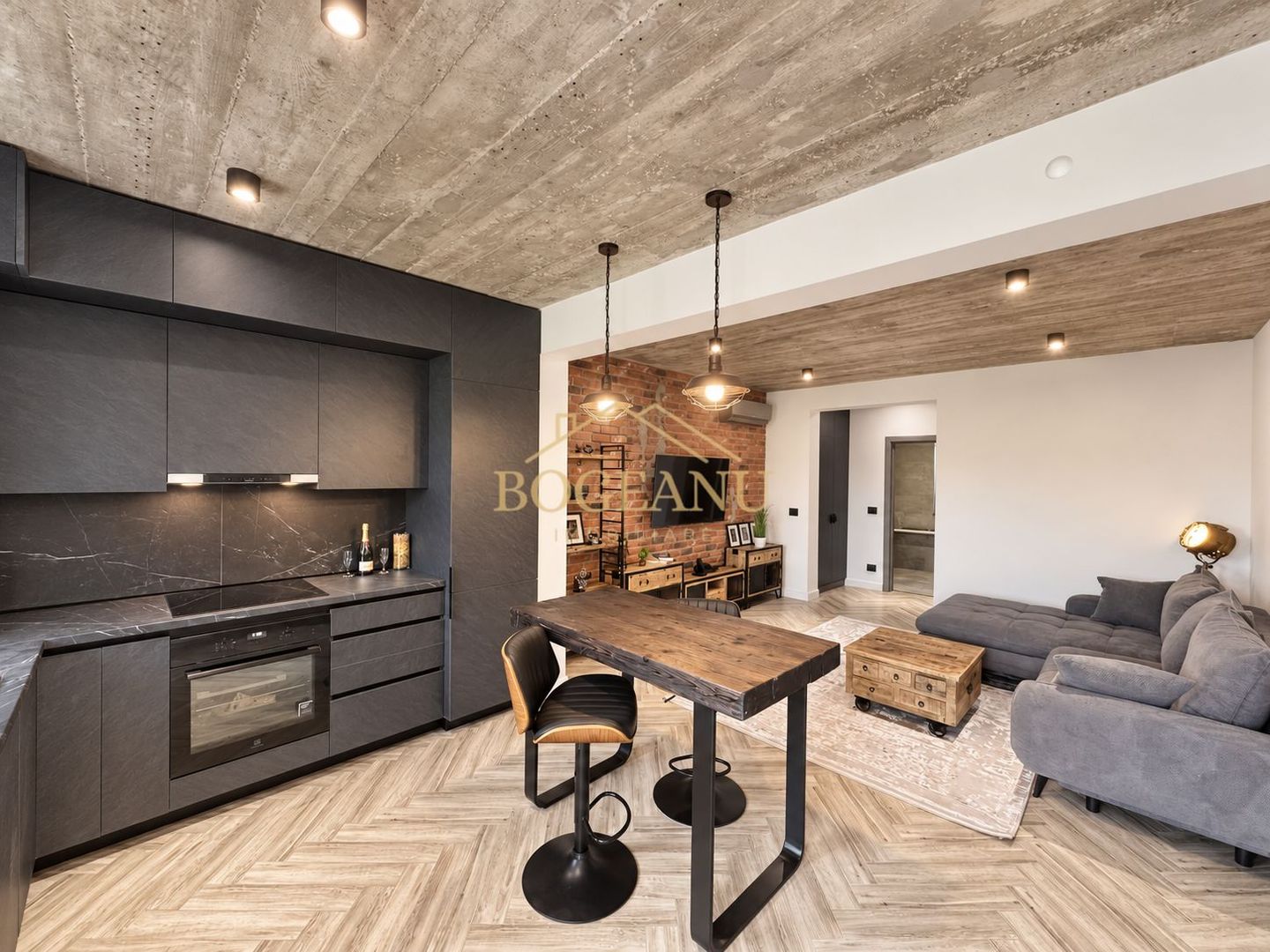 BG202-Apartament LUX 2 camere, mobilat,design industrial,parcare GIROC - Poză 1