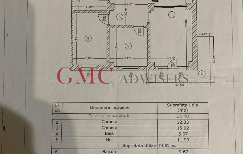 Apartament 3 camere Decomandat Militari Residence - Poză 8