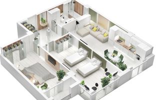 Vânzare, apartament, 3 camere, strada Nicolae Testimițeanu, Botanica - Poză 2