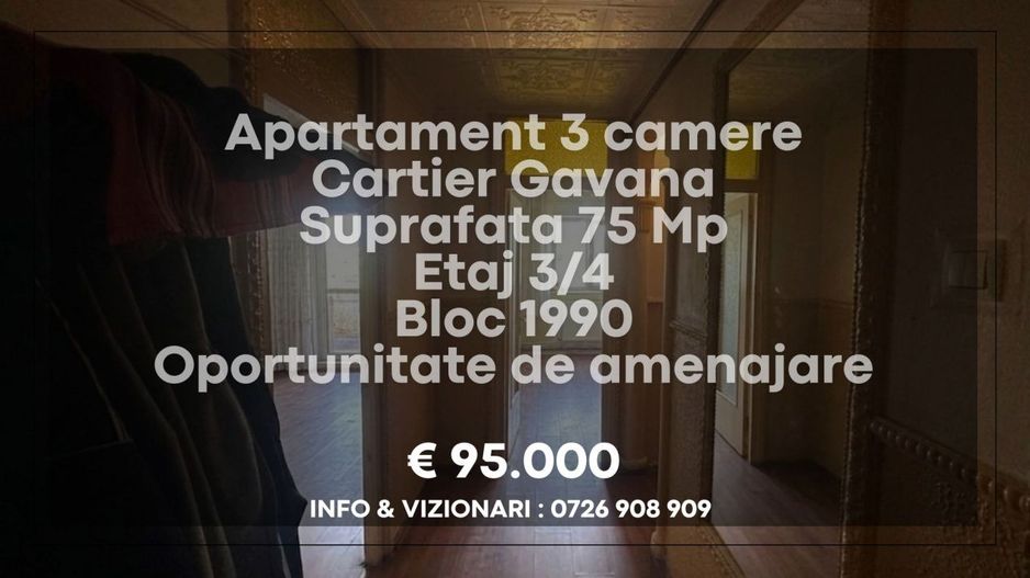 Apartament decomandat 3 camere Gavana - Poză 6
