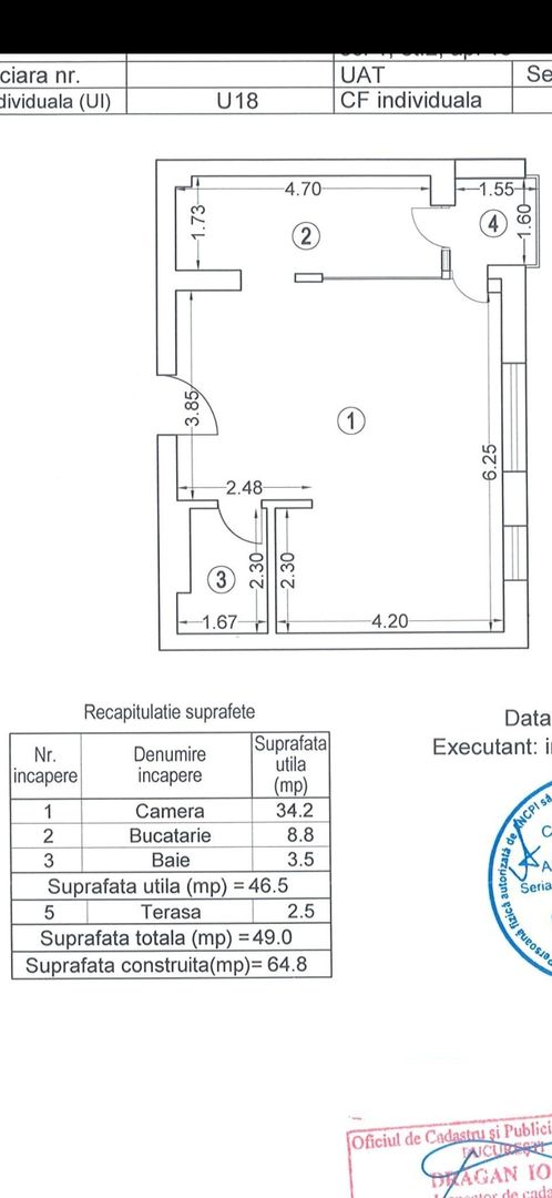 Studio dublu 49mp parcare subterana inclusa Cloud 9 Aviatiei Pipera - Schiță 9