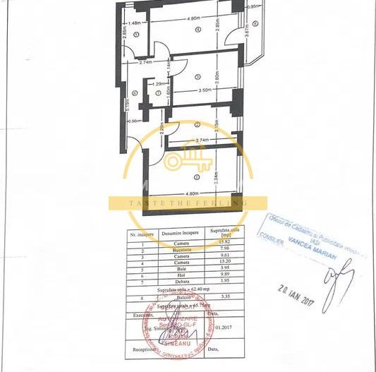 Apartament 3 camere, decomandat, etaj intermediar 65MP! // Pacurari - Alha Bank! - Poză 7