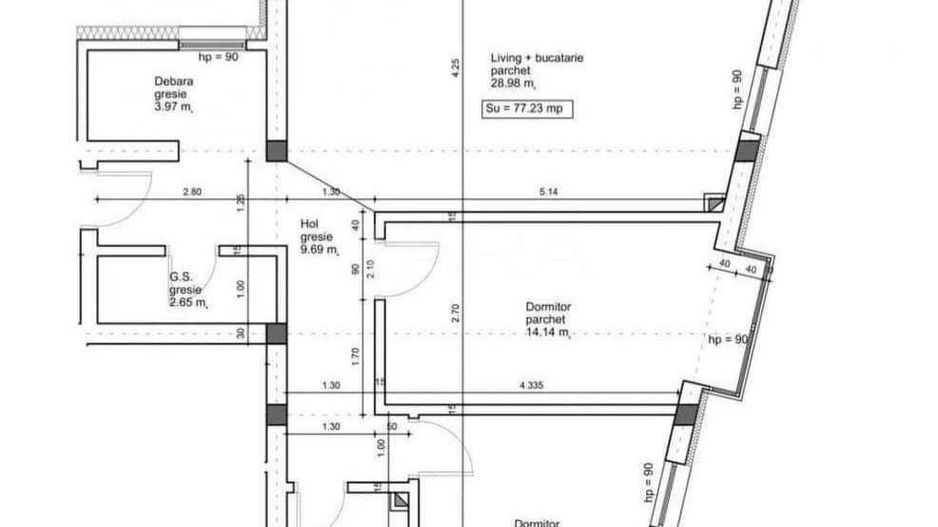 Apartament spațios cu 3 camere, parcare cu CF, zona Terra, Florești. - Poză 8