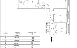 AP. 3 CAMERE THEODOR PALLADY, BUCATARIE INCHISA, 70 MP, COMISION 0% - Poză 15