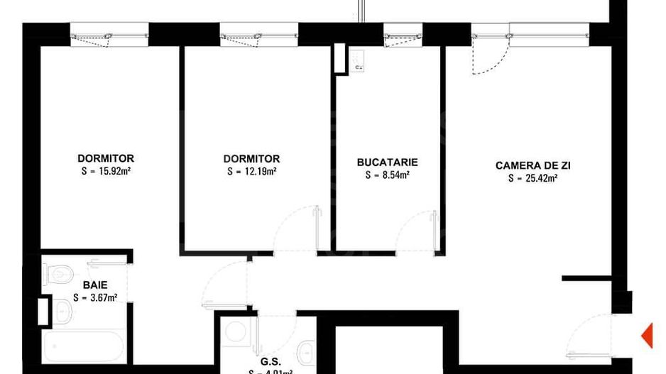 Vânzare, apartament, 3 camere tip 5B, Hils Brauner, București - Poză 2