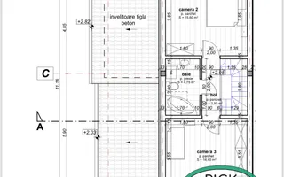 P 1136 - Casă duplex cu 4 camere în Sâncraiu de Mureș - Peștișorul de Aur - Schiță 12