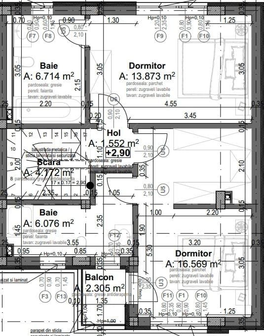 Vila de tip duplex 4 camere  Titan Pallady - Schiță 9