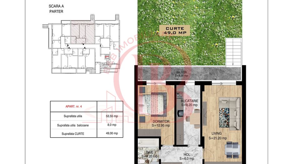 2 camere cu gradina  Pallady Metrou Nicolae Teclu - Schiță 18