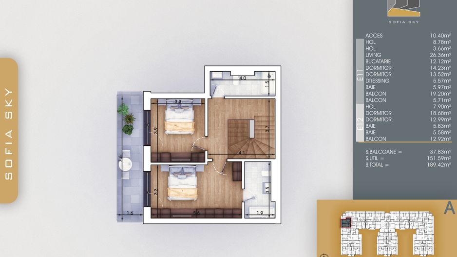 5 CAMERE_189,42 MP_MUTARE RAPIDA_BLOC FINALIZAT_COMISION 0%! - Poză 2