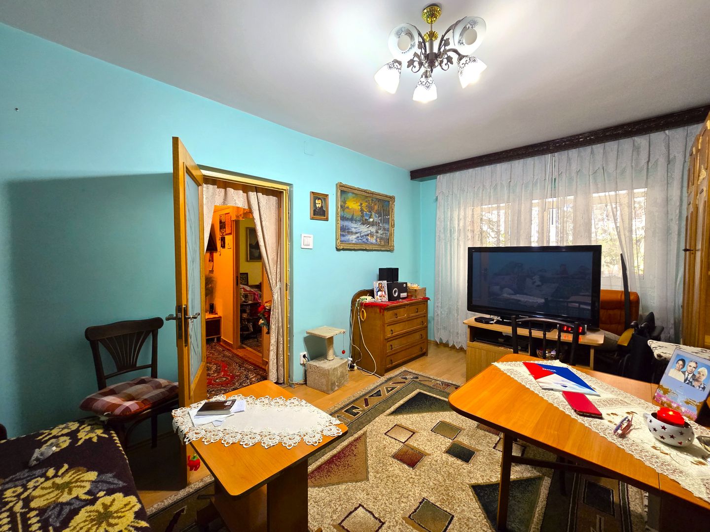 Apartament 2 camere Teiul Doamnei de vanzare, bloc 1985 - Poză 1