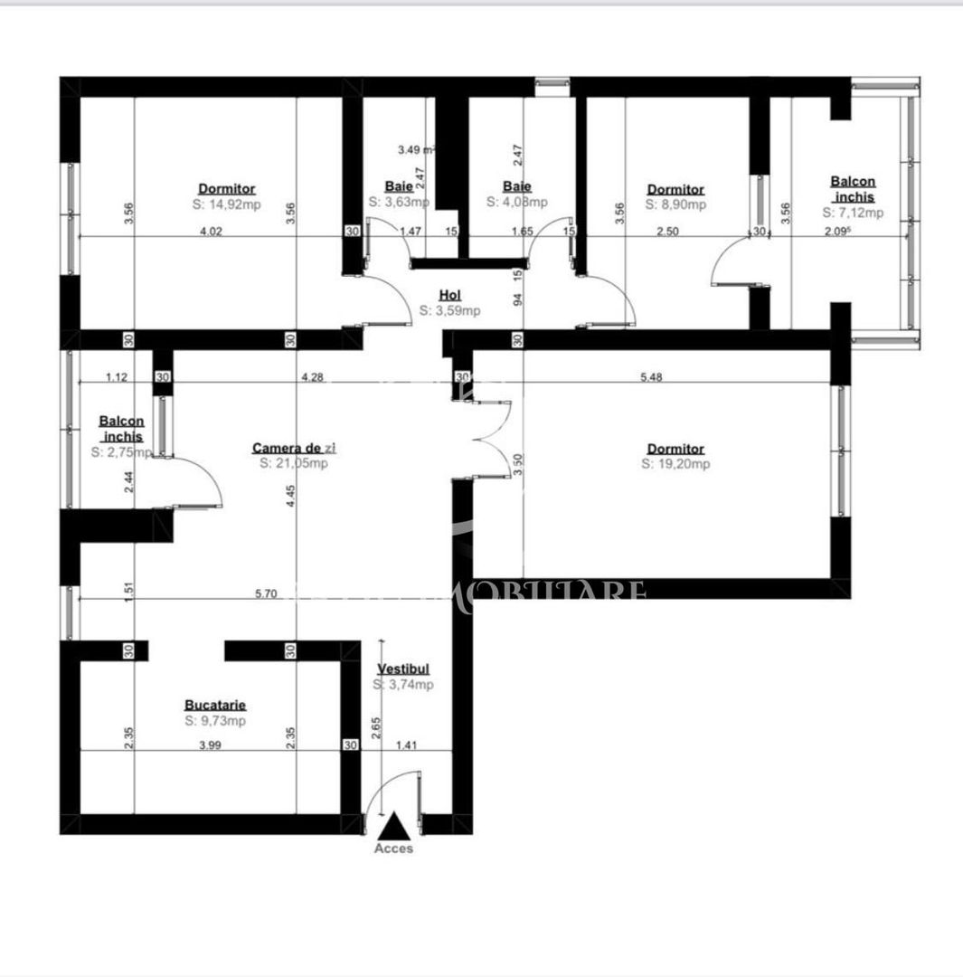 Apartament cu 4 camere | Bd. Stefan cel Mare | Rogerius | Oradea - Poză 1
