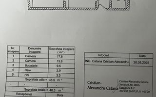 Apartament 2 camere Mobilat Metrou 1 Decembrie 1918 - Schiță 8