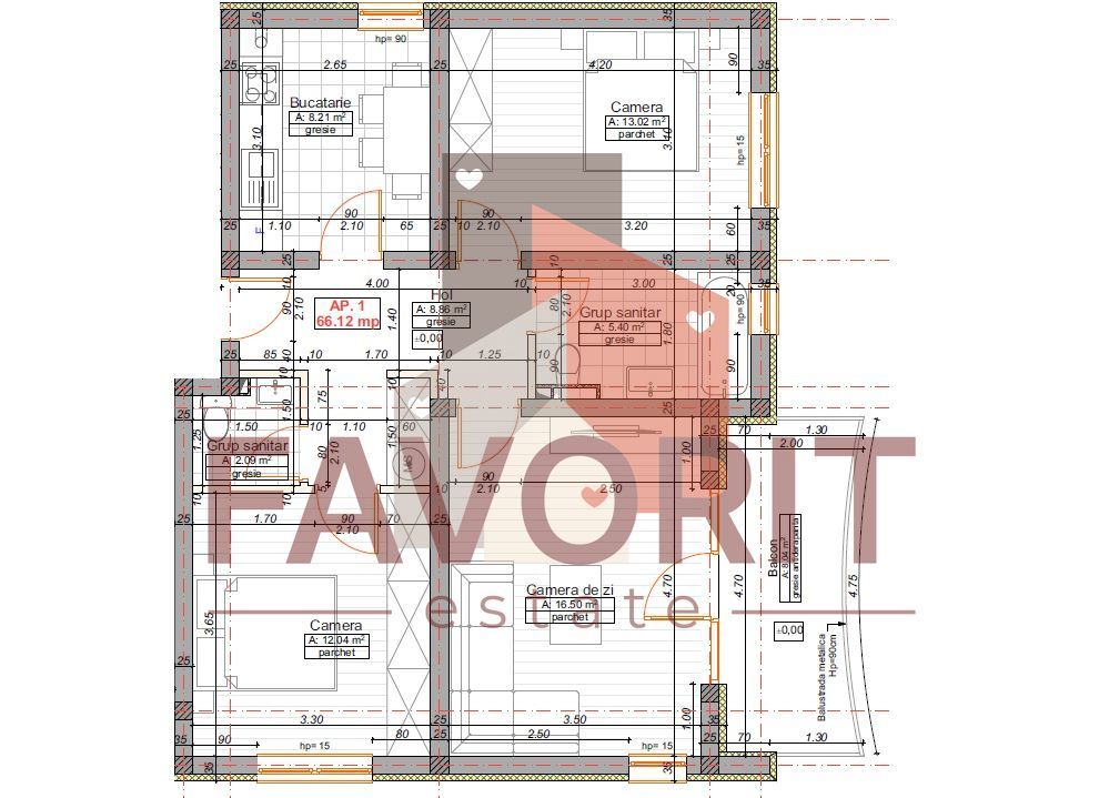 Decomandat. Gradina Proprie. 2 bai. Disponibil imediat. - Schiță 16