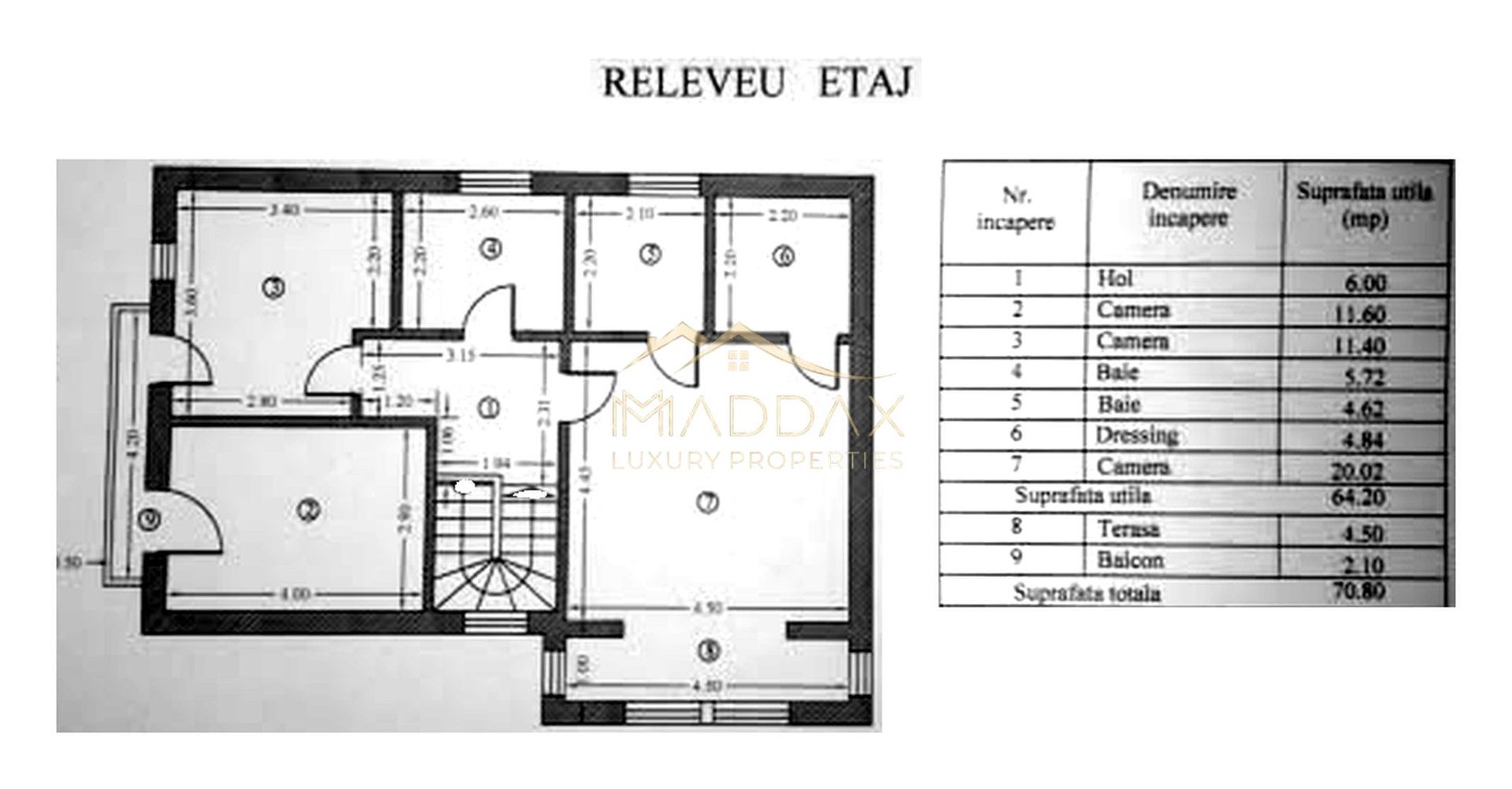 Vila *P+1* // 5 camere // 154 mp utili // teren 700 mp // Corbeanca - Schiță 58