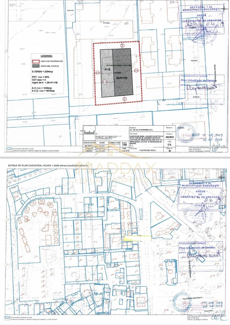 Teren Intravilan *2394 mp*  2S+P+11E //  Nordului - Poză 1