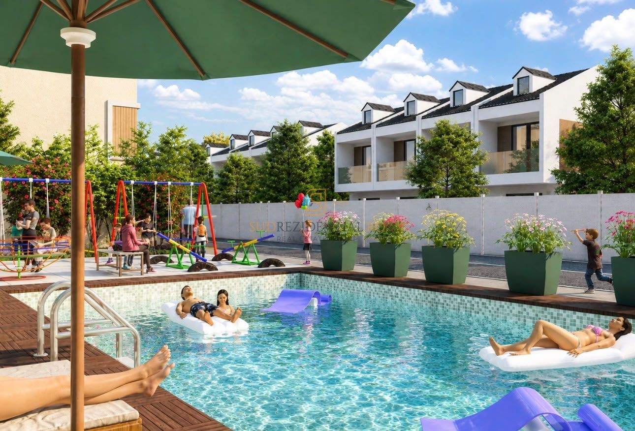 Vila tip duplex, 4 camere, ansamblu cu piscina si acces securizat - Poză 19