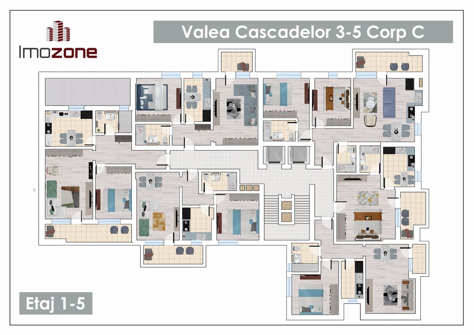 Apartamente cu 2 camere, suprafete intre 51 si 67 mp, decomandate, langa Metrou - Poză 5