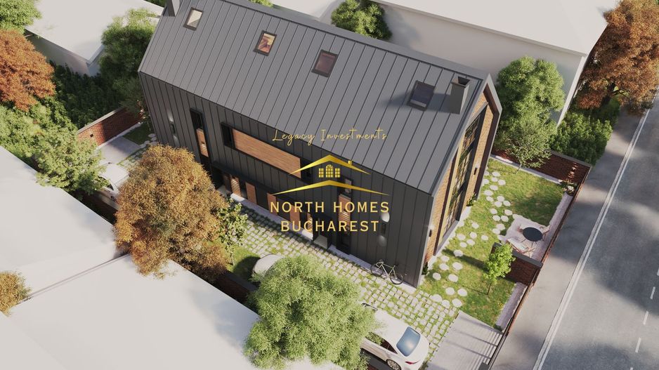 Duplex moder 4 camere, 3 bai, 2 locuri de parcare - Bucurestii Noi - Poză 5