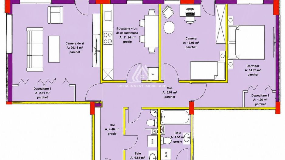 Apartament  3 camere 80mp + 2 balcoane zona Oasului - Poză 1