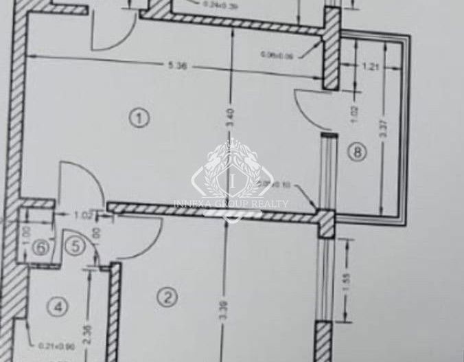 Apartament 2 camere semidecomandat de vanzare in zona 1 Decembrie 1918 - Schiță 11