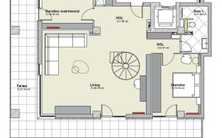 Penthouse Buna Ziua, 150 mp utili  + 200  mp terasa, SMART HOME - Poză 10