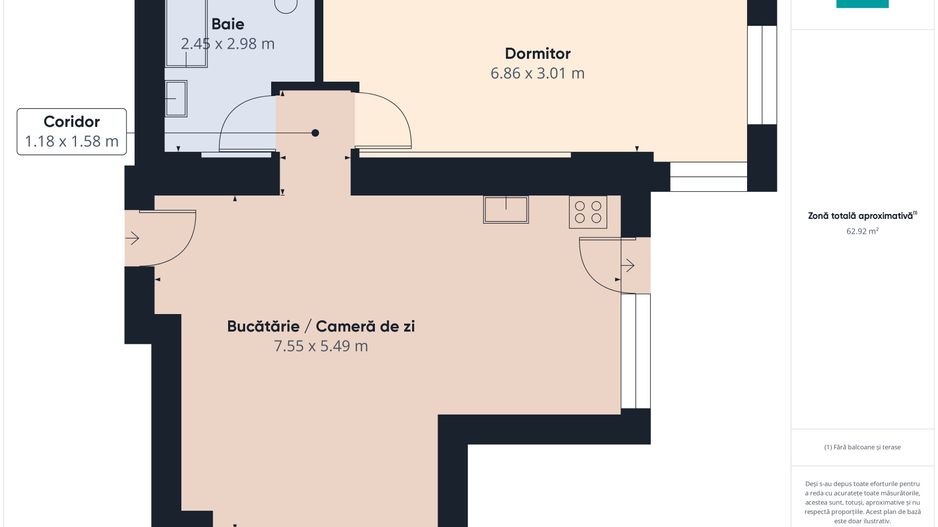 Apartament cu 2 camere modern 7 minute metrou Aurel Vlaicu - Poză 2