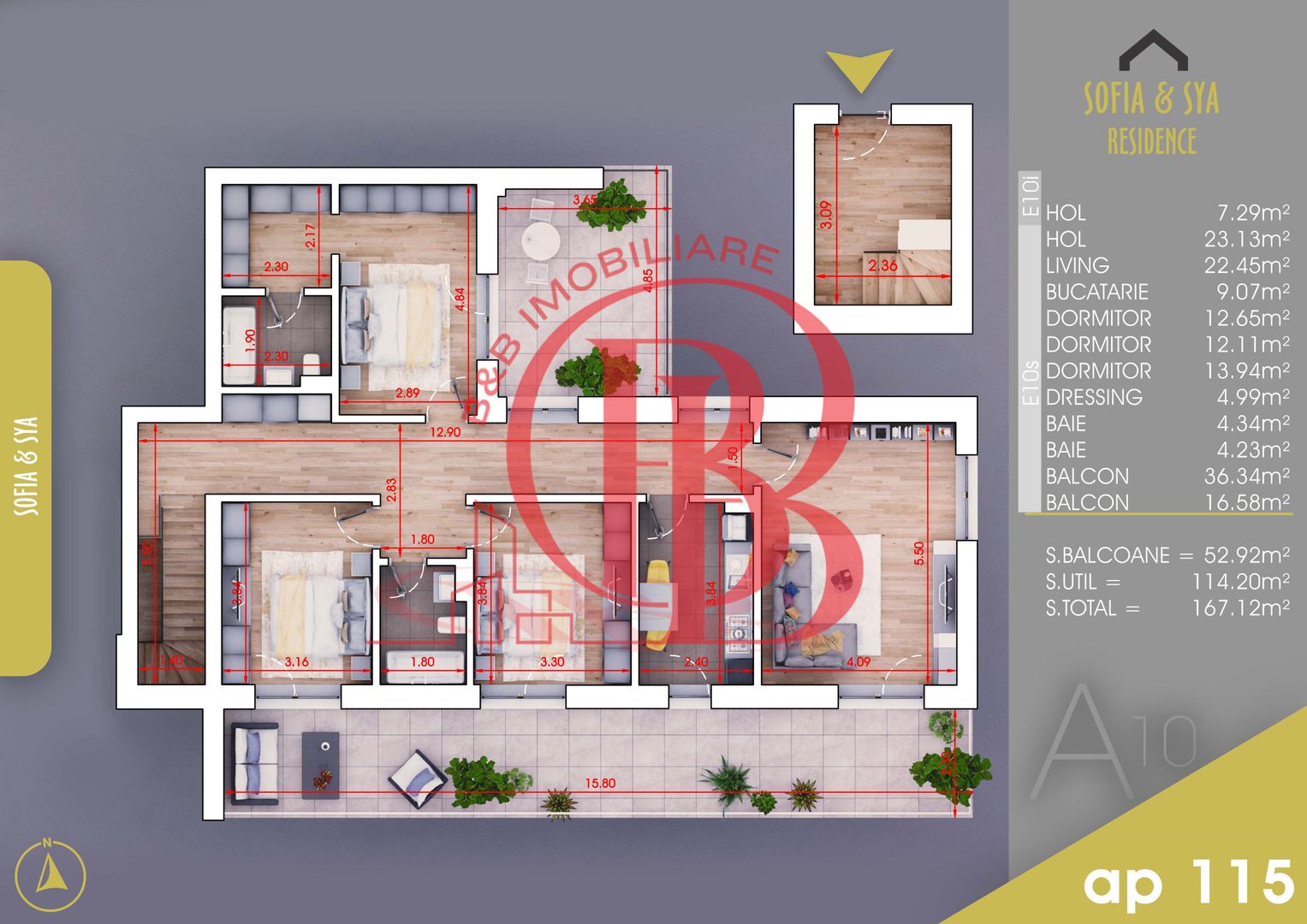 4 camere  mutare rapida -loc de parcare bonus-Titan Pallady - Schiță 1