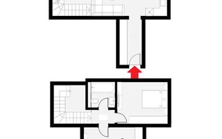 Ap pe 2 niveluri. 3 camere, 2 bai. 2 locuri de parcare. - Poză 16