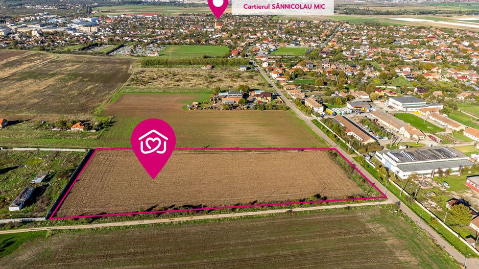 Teren de case în Sânnicolau Mic la 25 eur/mp - Poză 1