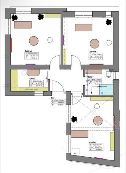 Casă de închiriat amenajată la cheie pentru 7 cabinete de terapie - - Poză 10