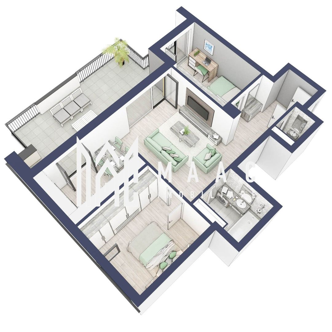 Apartament 3 camere | Etaj 3 | Blacon 27.3 | Turnisor - Poză 4