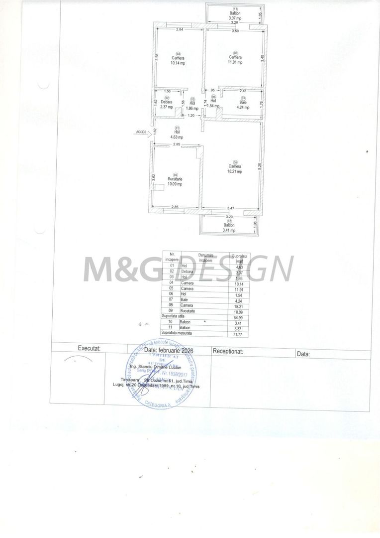 Aradului, 3 camere decomandat, 2 bai - Poză 30