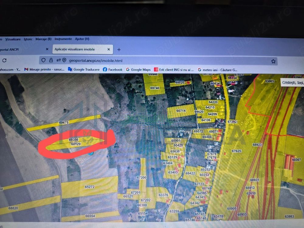 Teren extravilan de vânzare în comuna Holboca, județul Iași - Poză 1